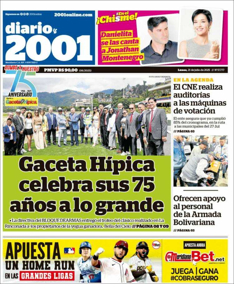 Portada de 2001 - Dosmiluno (Venezuela)