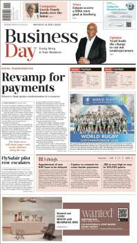 Portada de Business Day (South Africa)