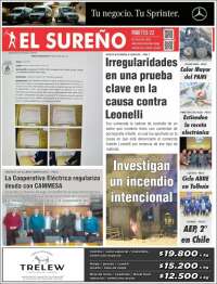 Portada de Diario El Sureño (Argentina)