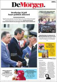 Portada de De Morgen (Bélgica)