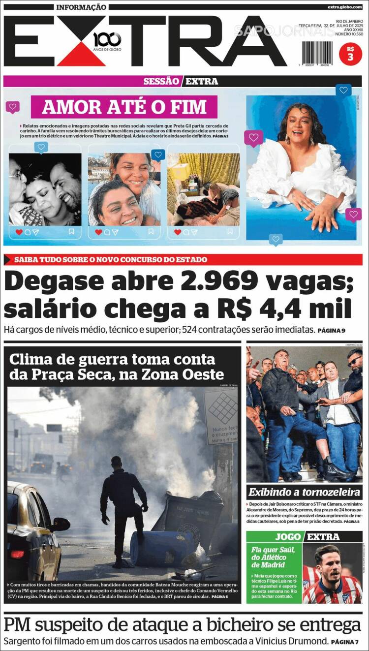 Portada de Extra (Brésil)