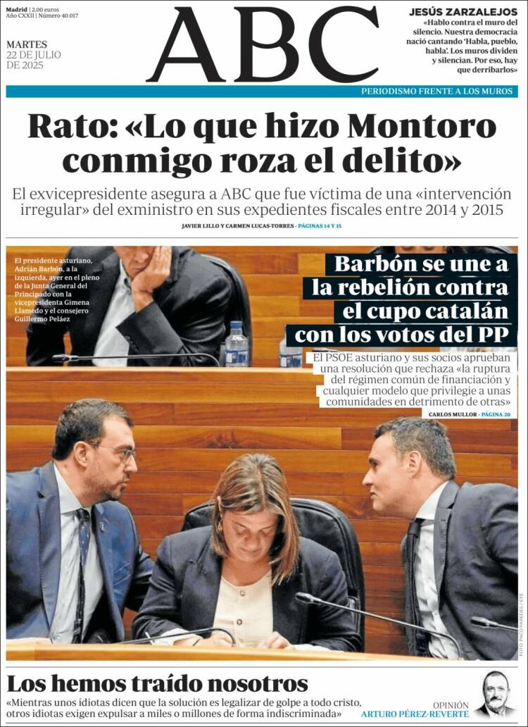 Portada de ABC (Espagne)