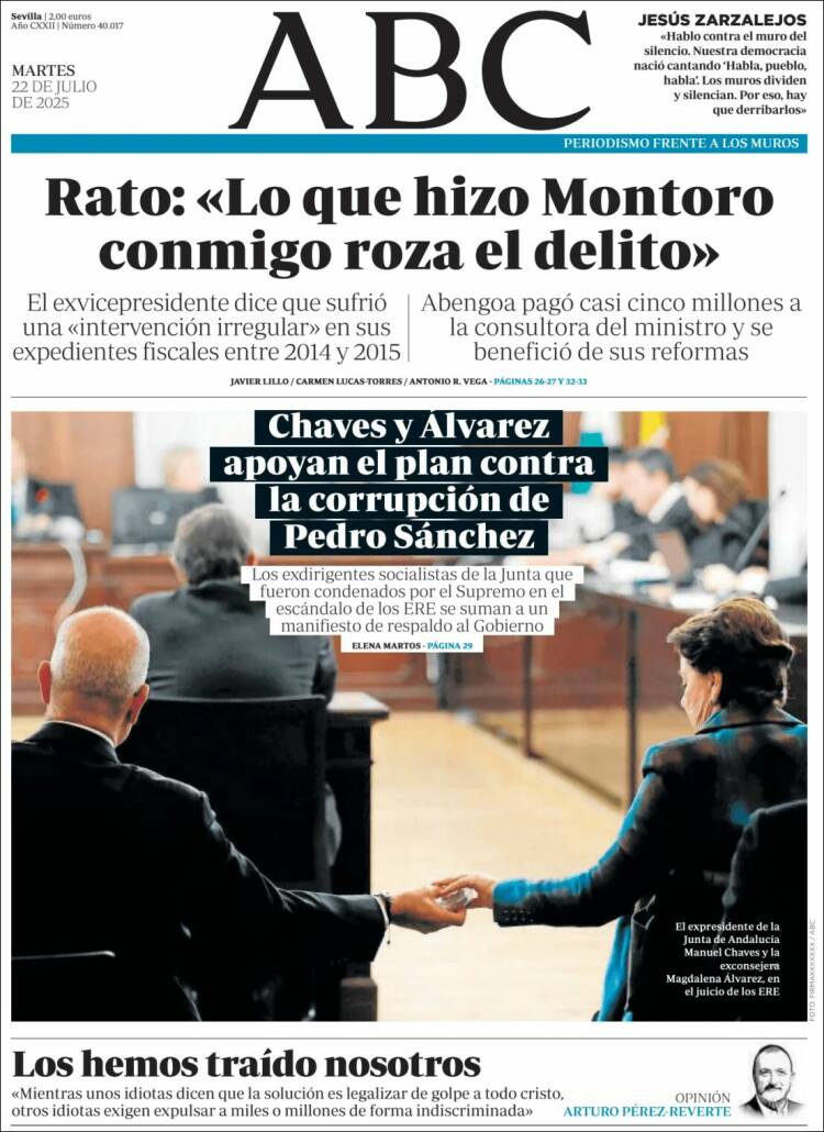 Portada de ABC - Sevilla (España)