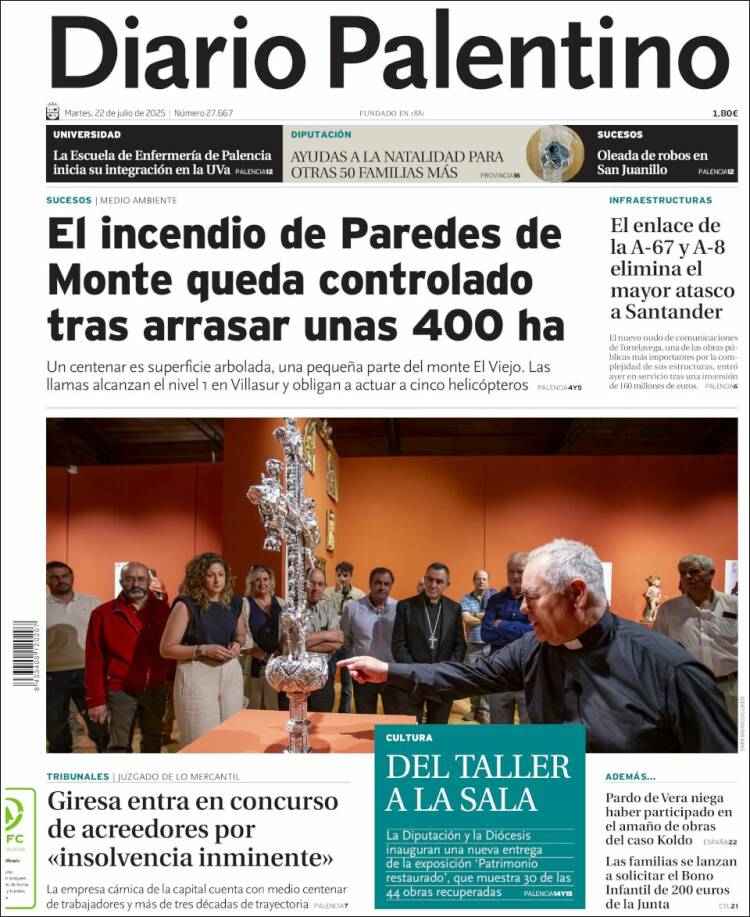 Portada de Diario Palentino (España)