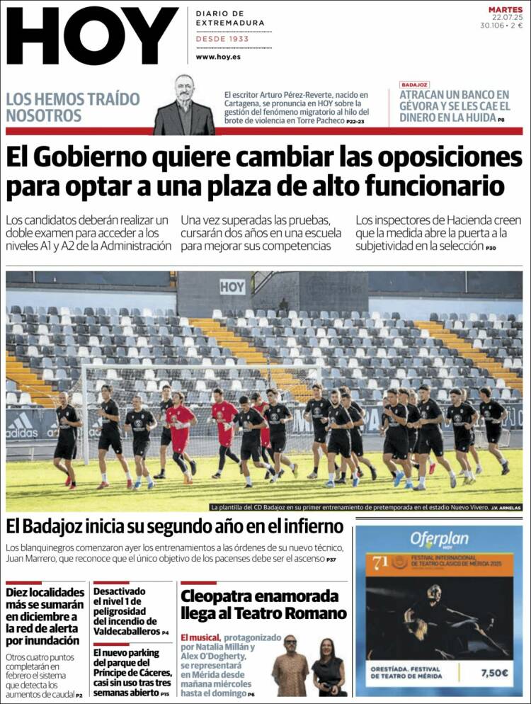Portada de Hoy - Badajoz (España)