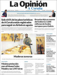 Portada de La Opinión de A Coruña (España)