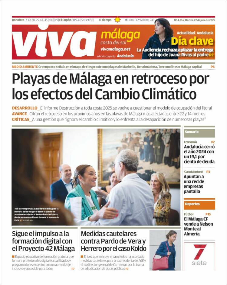 Portada de Viva Málaga (España)