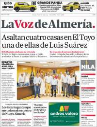 Portada de La Voz de Almería (España)