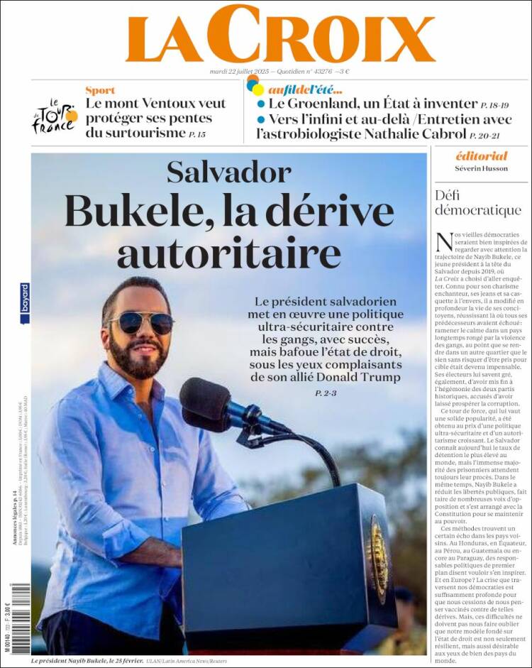 Portada de La Croix (Francia)