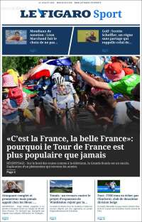 Portada de Le Figaro Sport (Francia)