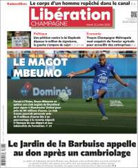 Portada de Libération Champagne (Francia)