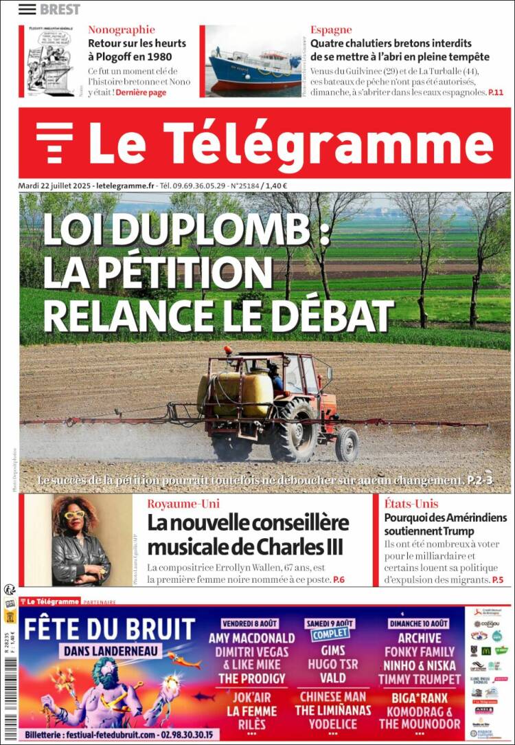 Portada de Télégramme (France)