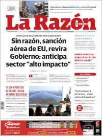 Portada de La Razón (México)