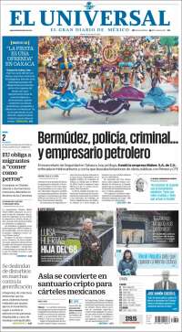 Portada de El Universal (México)