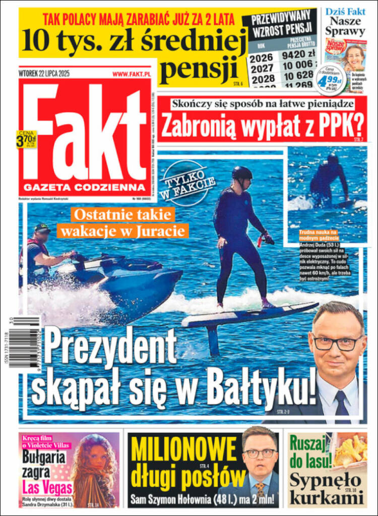 Portada de Fakt (Polonia)