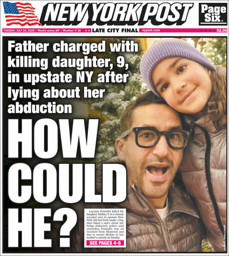 Portada de New York Post (USA)