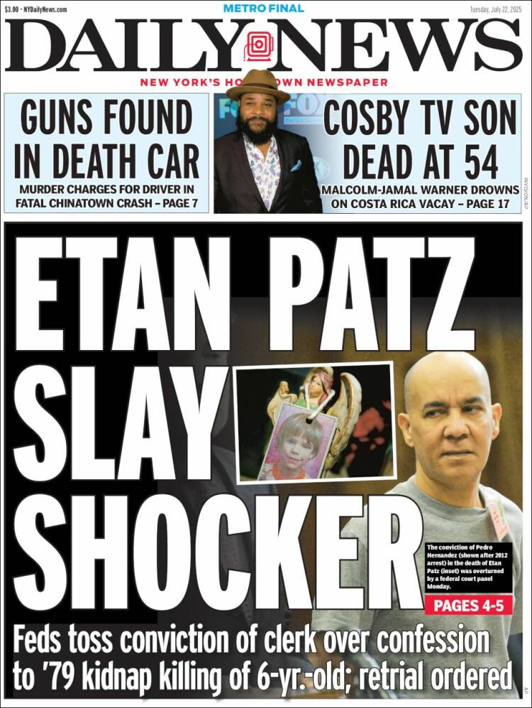 Portada de Daily News - New York (USA)