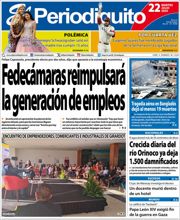 Portada de Periodiquito de Aragua (Venezuela)
