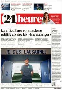 Portada de 24 Heures (Suiza)