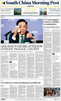 Portada de South China Morning Post (China)
