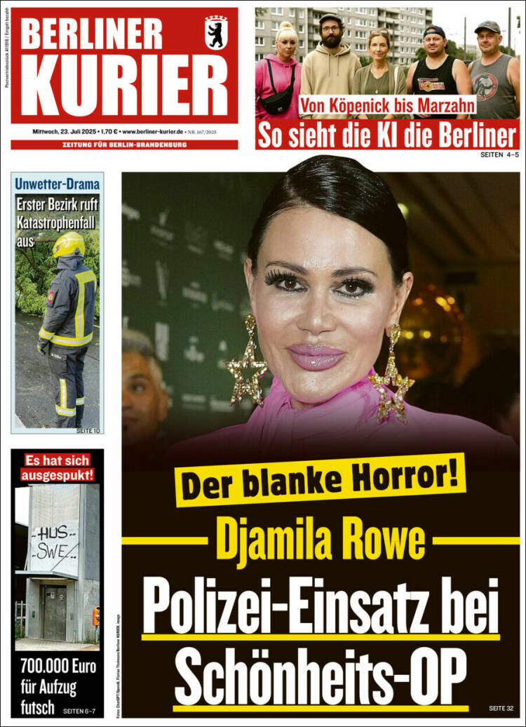 Portada de Berliner Kurier - Startseite BK (Alemania)