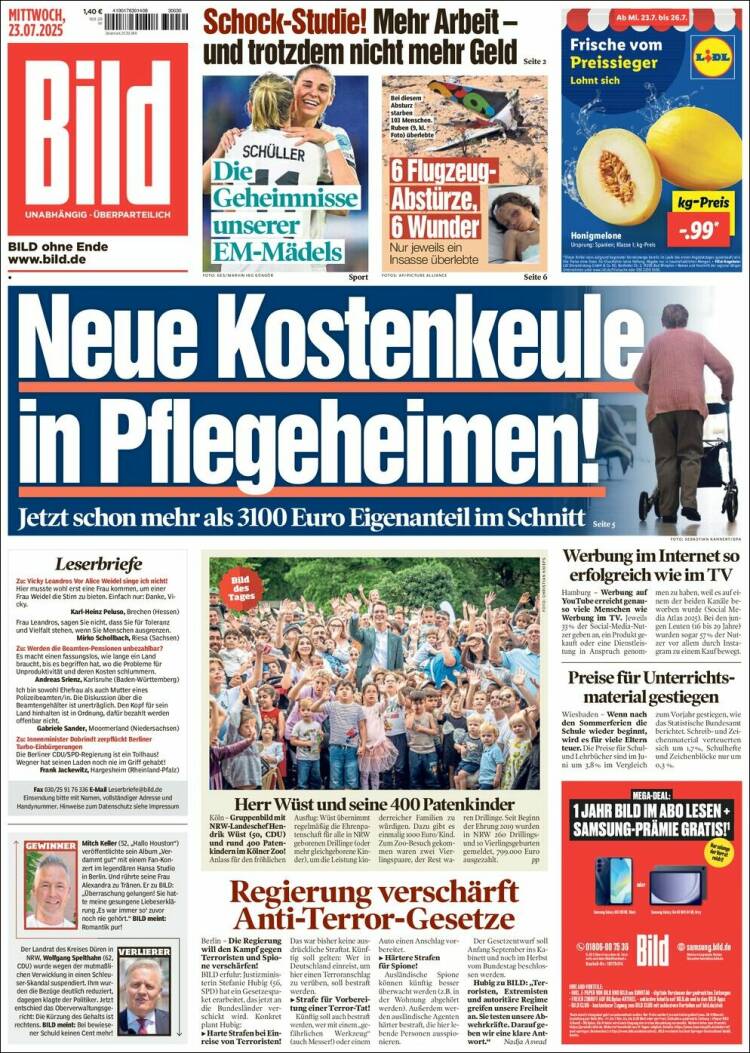 Portada de Bild (Germany)