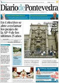 Portada de Diario de Pontevedra (España)