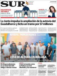 Portada de Diario el Sur (España)
