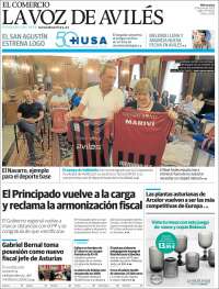Portada de El Comercio - Avilés (España)