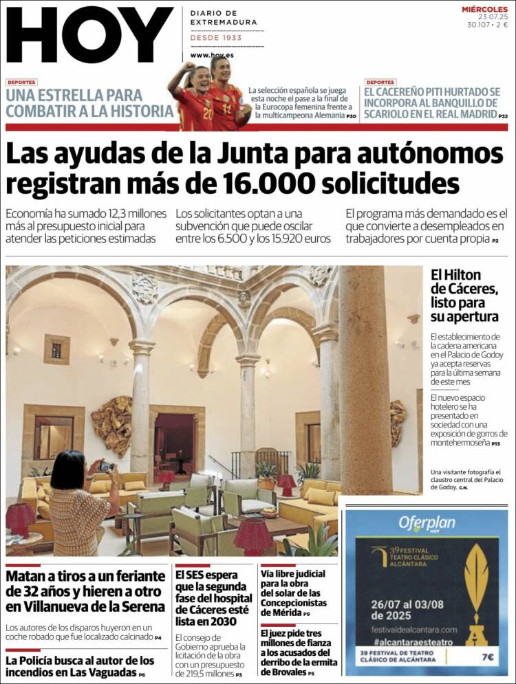 Portada de Hoy - Caceres (Spain)