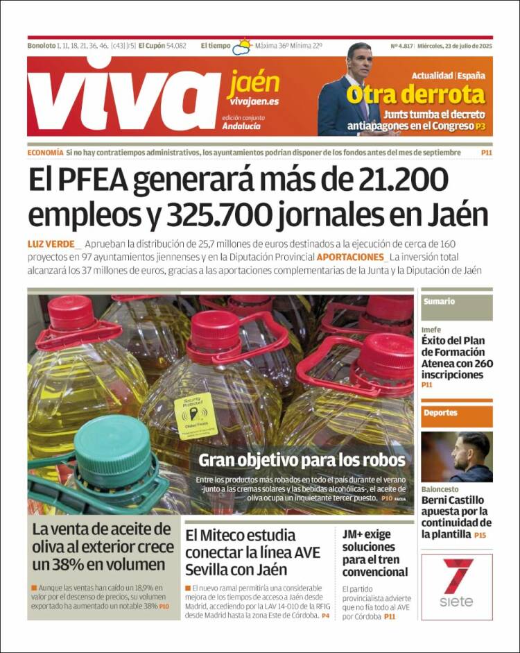 Portada de Viva Jaén (España)