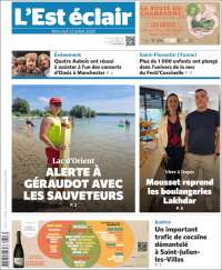 Portada de L'Est Eclair (Francia)
