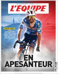 Portada de L'Equipe (Francia)