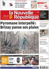 Portada de La Nouvelle Republique (Francia)