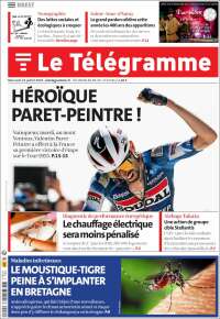Portada de Télégramme (Francia)