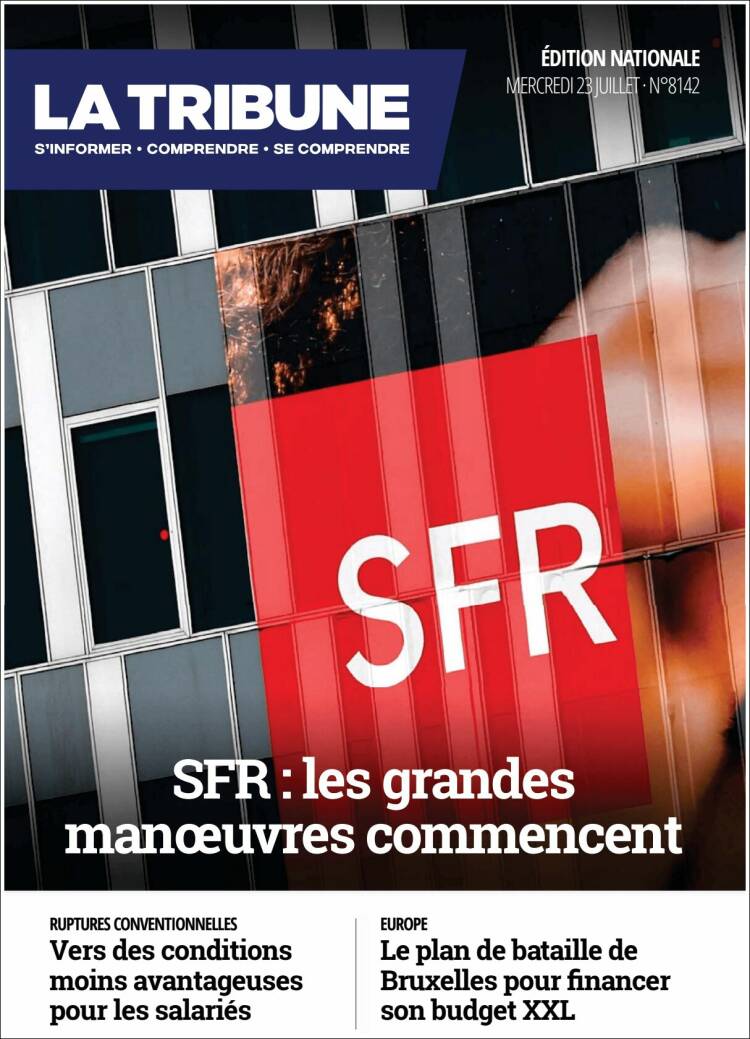 Portada de La Tribune (Francia)