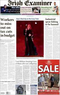 Portada de Irish Examiner (Irlanda)