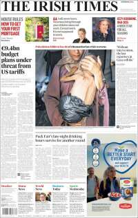 Portada de Irish Times (Irlanda)