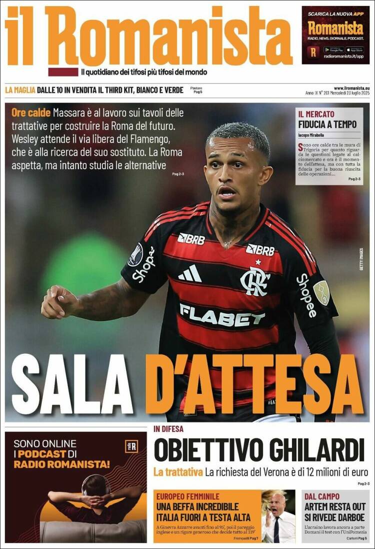 Portada de Romanista (Italia)