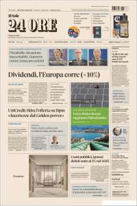 Portada de Il Sole 24 ORE (Italia)
