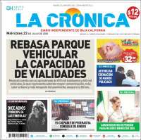 Portada de La Crónica de Baja California (México)