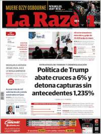 Portada de La Razón (México)
