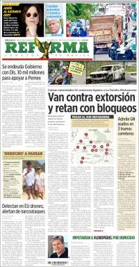 Portada de Reforma (México)