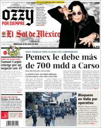 Portada de El Sol de México (México)