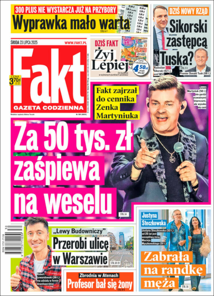 Portada de Fakt (Polonia)
