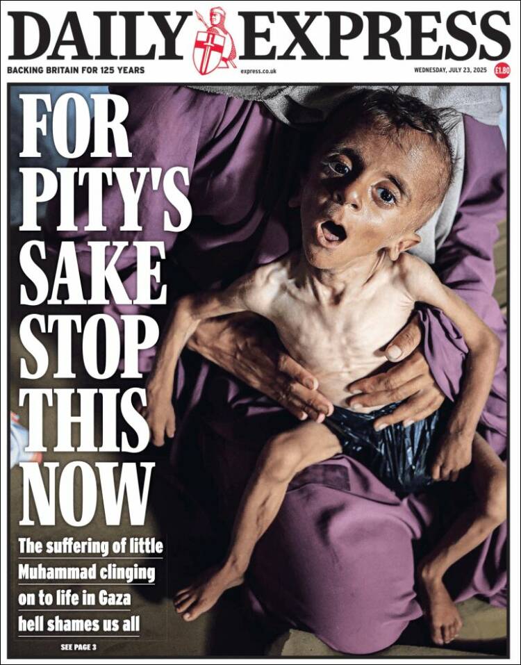 Portada de Daily Express (Reino Unido)