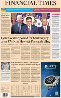 Portada de Financial Times (Reino Unido)