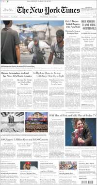 Portada de New York Times (USA)