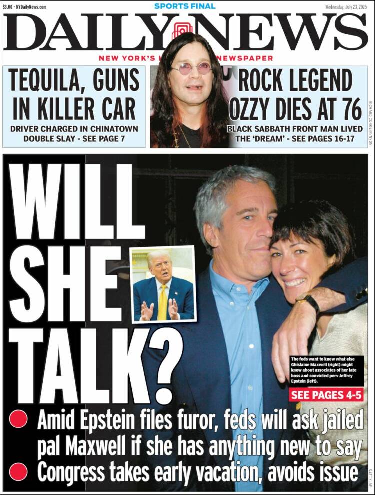 Portada de Daily News - New York (USA)