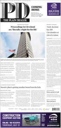 Portada de The Plain Dealer (USA)